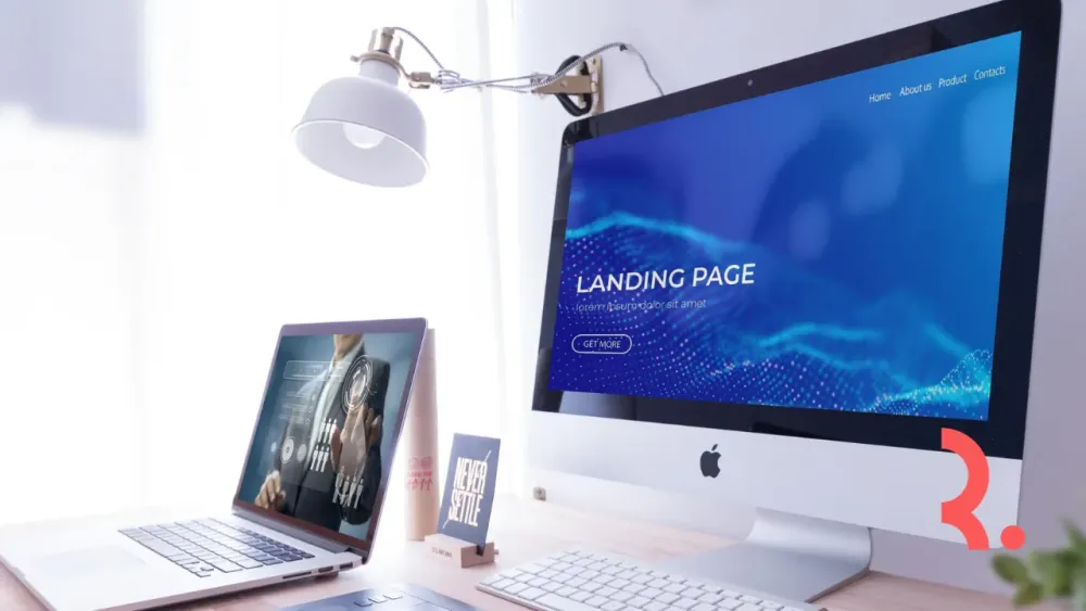 layout landing page profesional